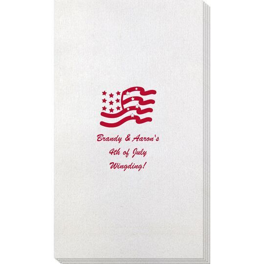 American Flag Bamboo Luxe Guest Towels